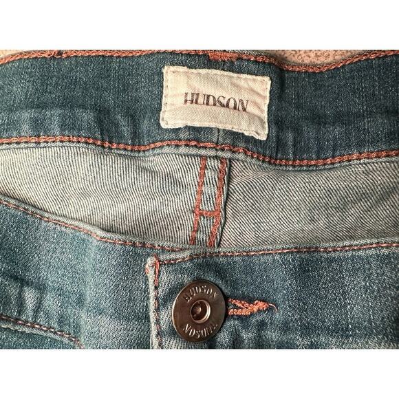 Hudson Men's Size: 38x33 Blake Slim Straight Leg Jeans Stretchy Medium Wash‎ - Picture 3 of 8
